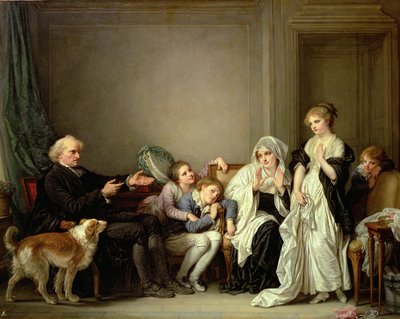 A Visit to the Priest by Jean Baptiste Greuze